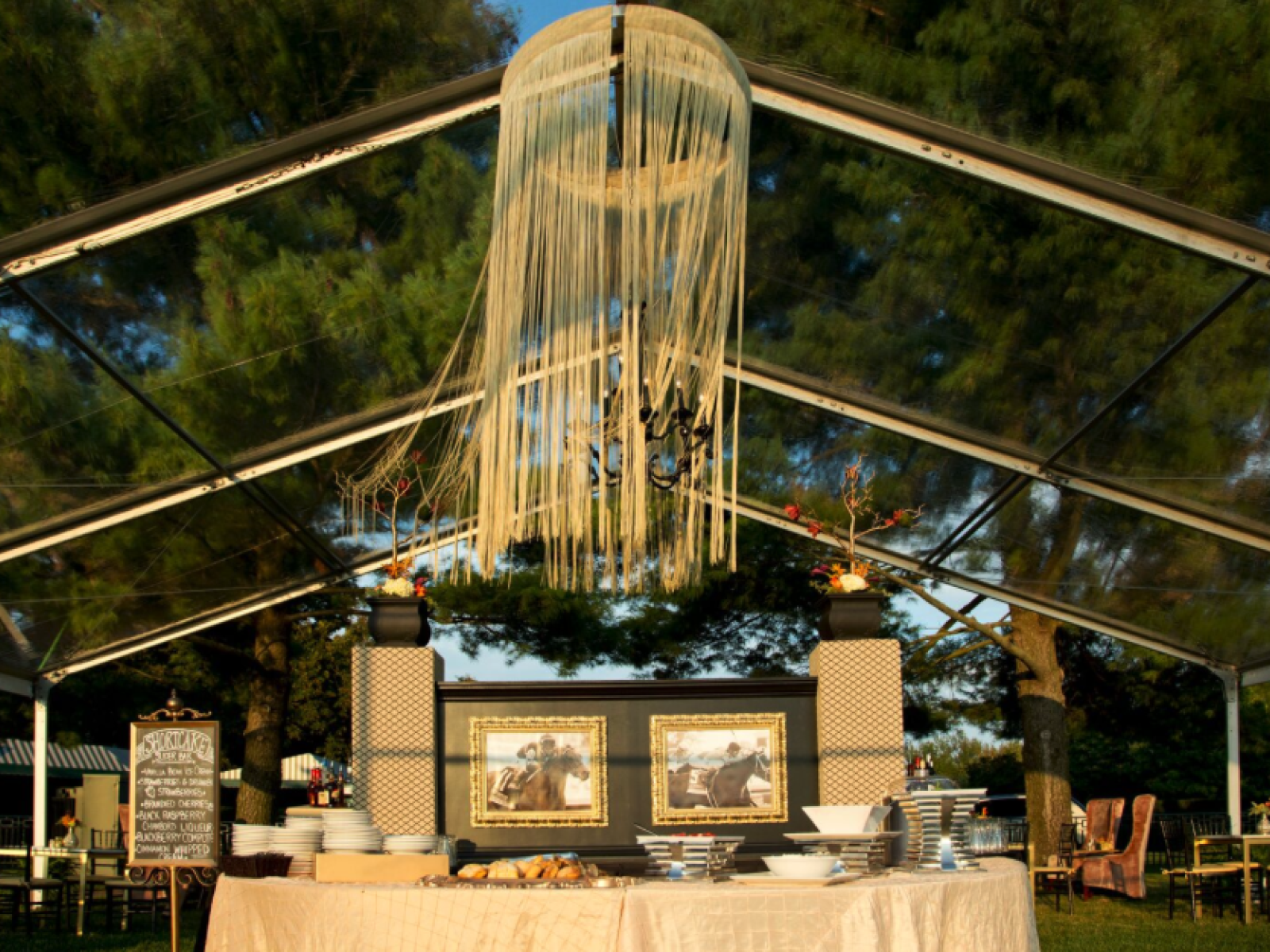 Tent on Racetrackwin Club lawn